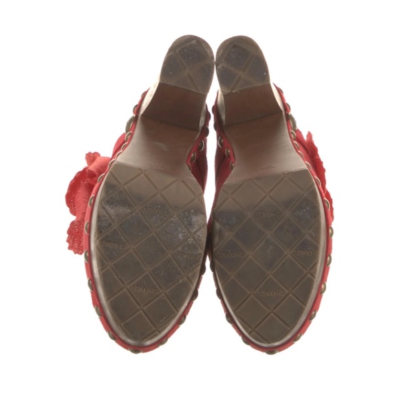Chanel Interlocking logo suede mules - Picture 4 of 5